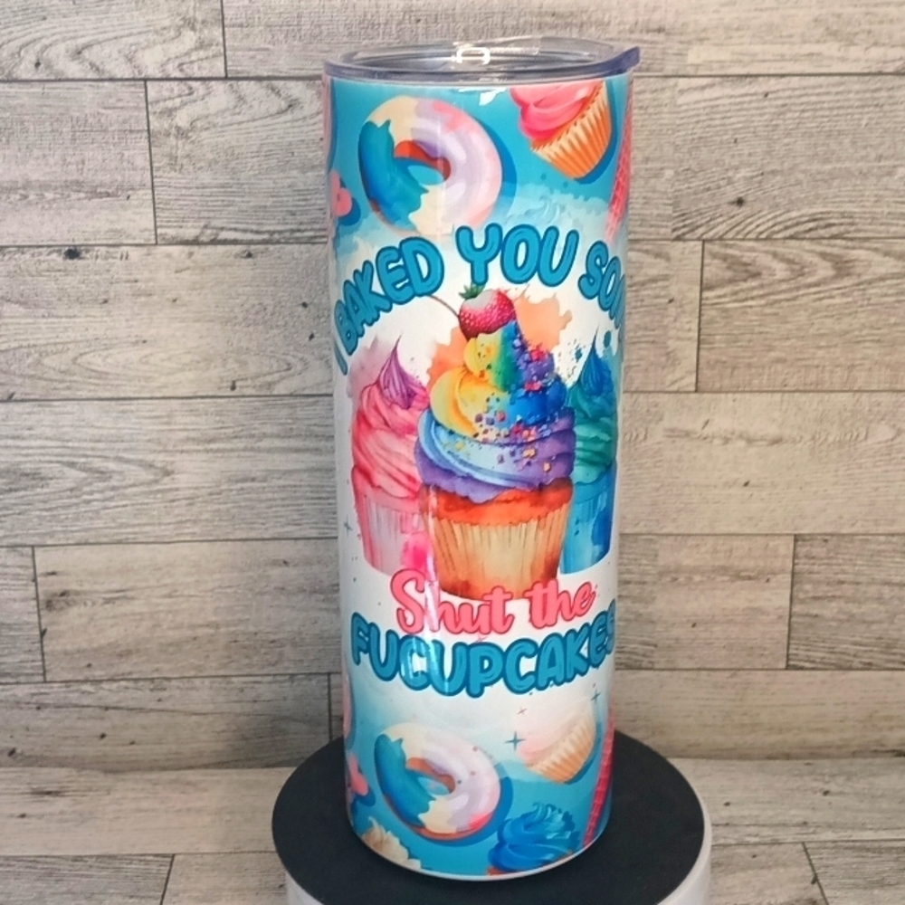 Shut The Fucupkaes  20oz. Stainless steel handmade tumbler